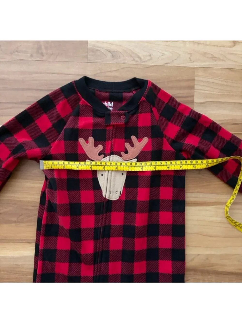 Just One You By Carter's 2T Reindeer Red Plaid Microfleece Pajamas NWT